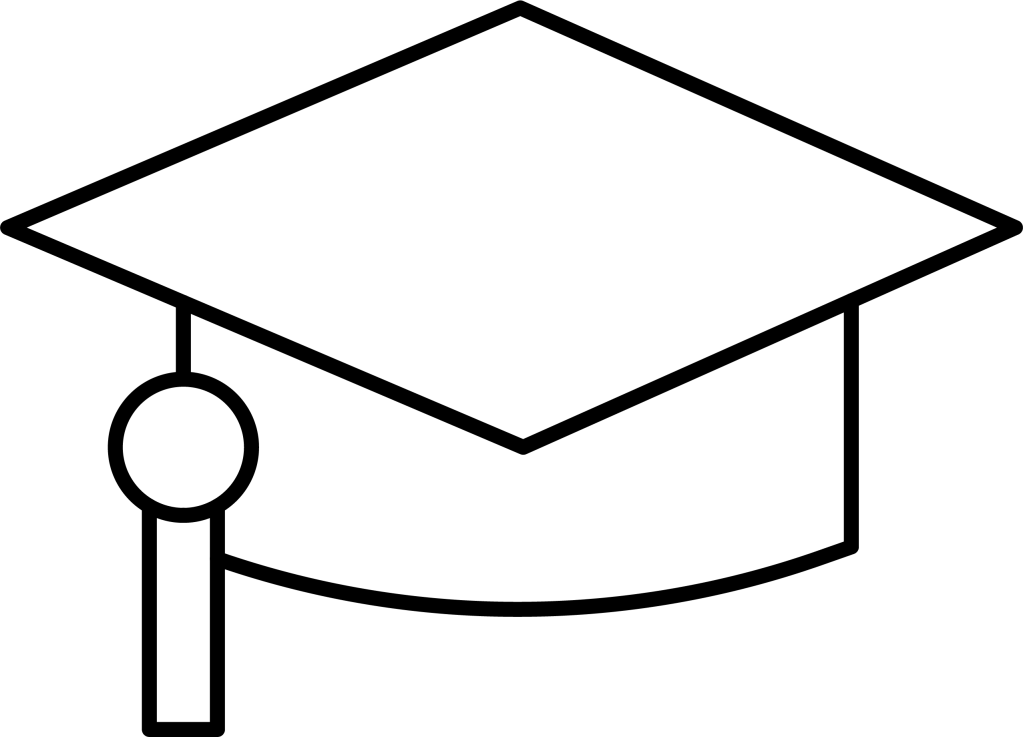 Pictogramme chapeau de cérémonie de diplôme